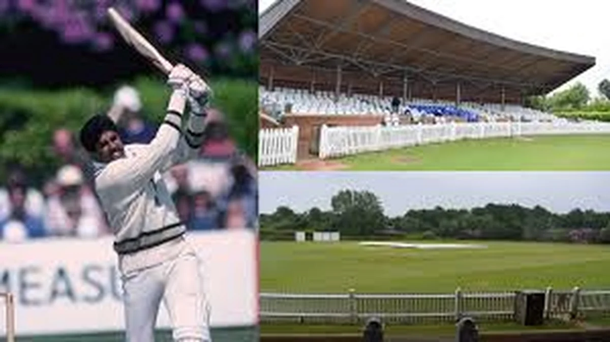 Vintage cricket ground at Tunbridge Wells