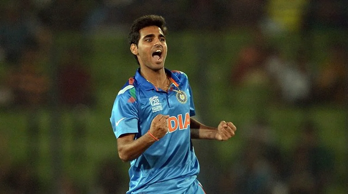 Bhuvneshwar Kumar in India jersey during his international career