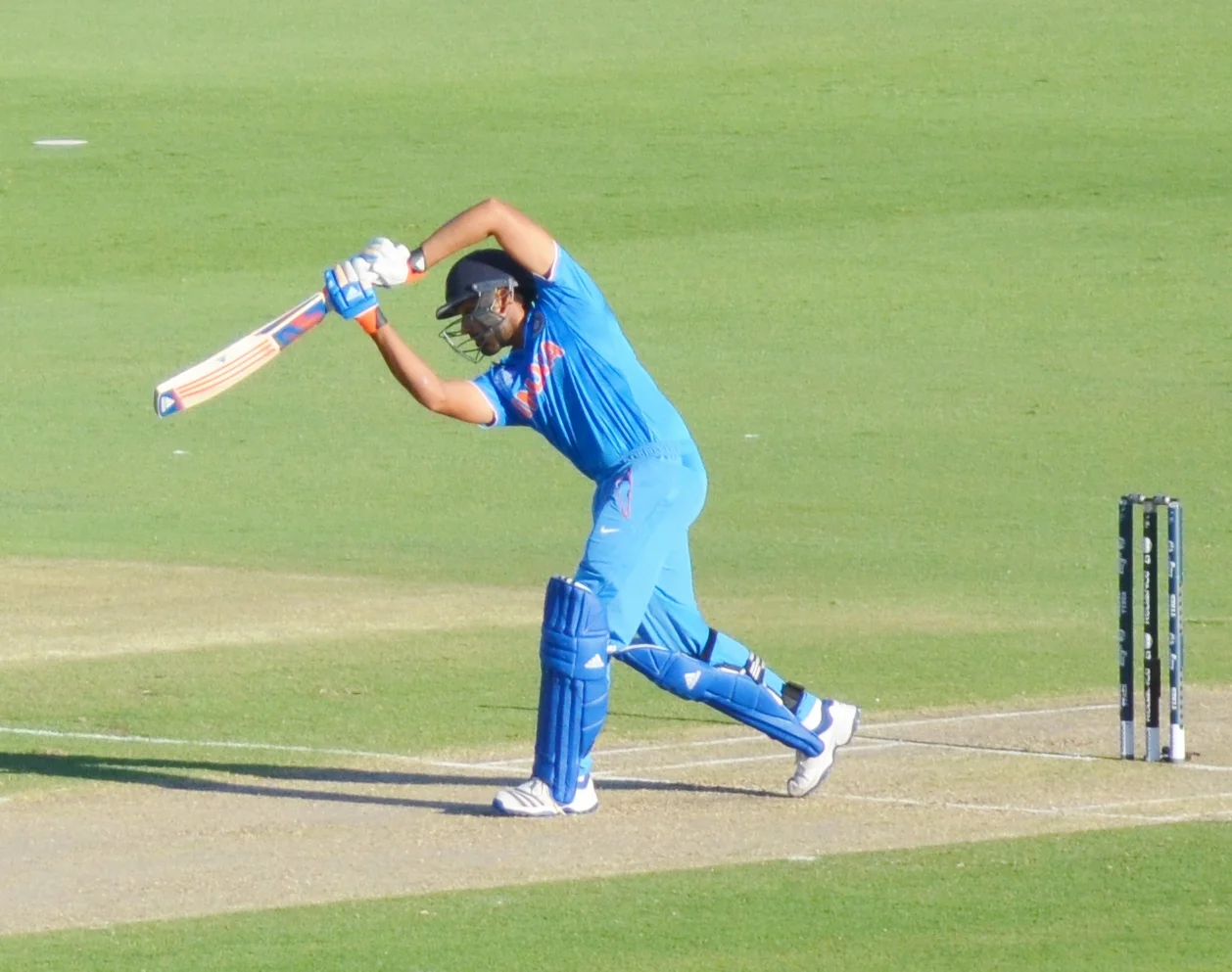 Rohit Sharma batting beautifully during the group stages of the 2019 World Cup